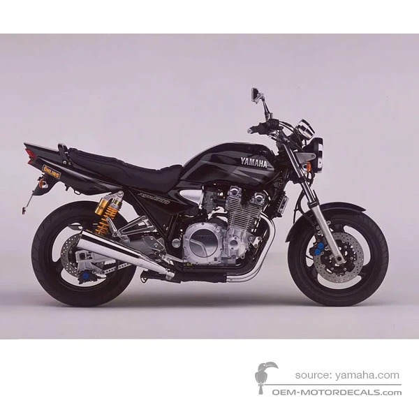 Stickers voor Yamaha XJR1300 2002 - Zwart • Yamaha OEM Stickers
