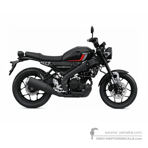 Stickers voor Yamaha XSR125 2021 - Donkergrijs • Yamaha OEM Stickers