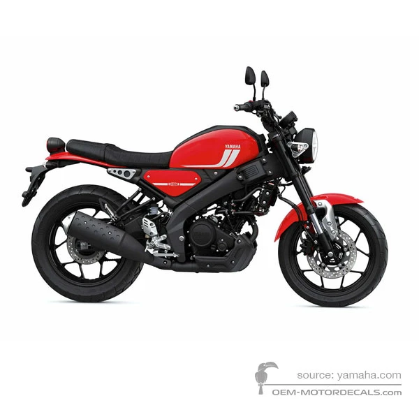 Stickers voor Yamaha XSR125 2021 - Rood • Yamaha OEM Stickers