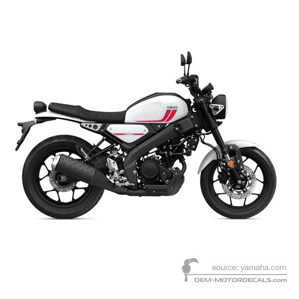 Adesivi per Yamaha XSR125 2023 - Bianco • Yamaha Adesivi OEM
