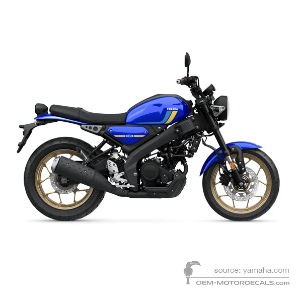 Pegatinas para Yamaha XSR125 2024 - Azul • Yamaha Pegatinas OEM