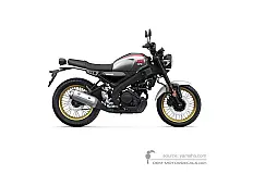 Stickers voor Yamaha XSR125 2025 Legacy - Zilver • Yamaha OEM Stickers