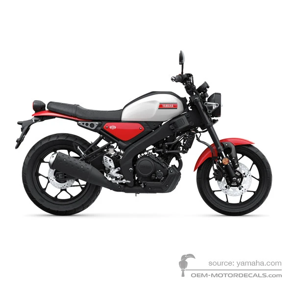 Aufkleber für Yamaha XSR125 2025 - Weiss • Yamaha OEM-Aufkleber