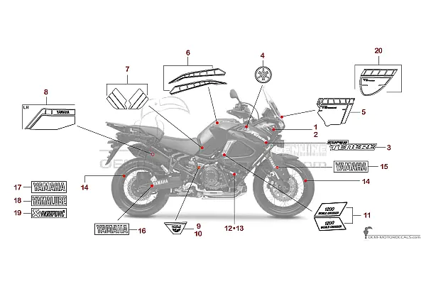 Yamaha XT1200 SUPER TENERE World Crosser 2014 - Bleu