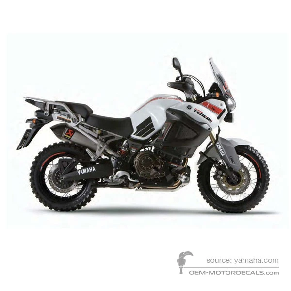 Adesivi per Yamaha XT1200Z SUPER TENERE World Crosser 2018 - Bianco • Yamaha Adesivi OEM