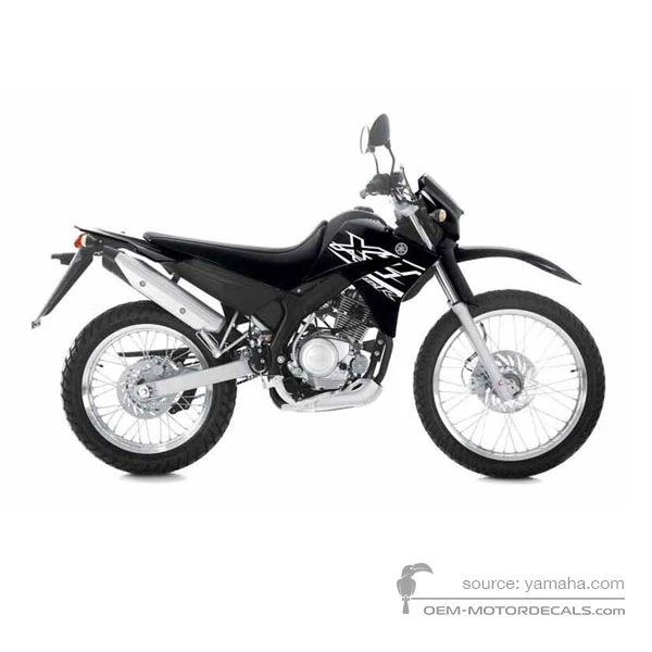 Decals for Yamaha XT125R 2005 - Black • Yamaha OEM Decals