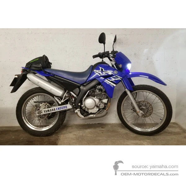 Aufkleber für Yamaha XT125R 2005 - Blau • Yamaha OEM-Aufkleber