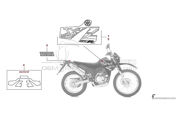 Yamaha XT125R 2005 - Schwarz