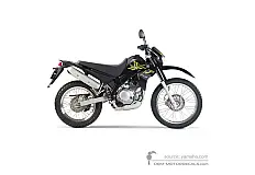 Naklejki do Yamaha XT125R 2006 - Czarny • Yamaha Naklejki OEM