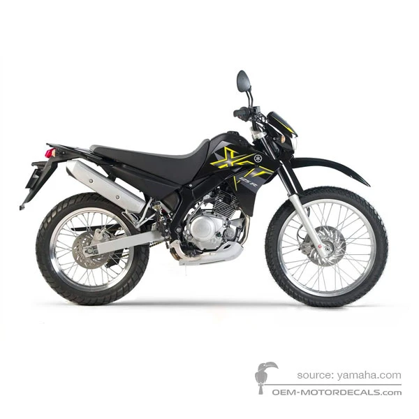 Stickers voor Yamaha XT125R 2006 - Zwart • Yamaha OEM Stickers