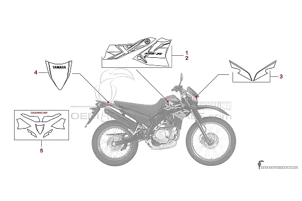 Yamaha XT125R 2008 - Schwarz