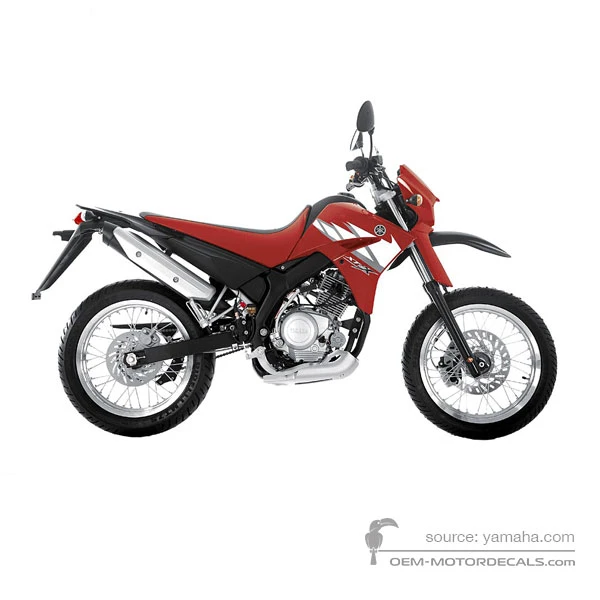 Pegatinas para Yamaha XT125X 2005 - Rojo • Yamaha Pegatinas OEM