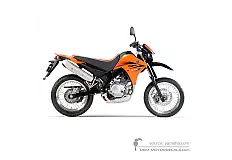 Adesivi per Yamaha XT125X 2006 - Arancione • Yamaha Adesivi OEM