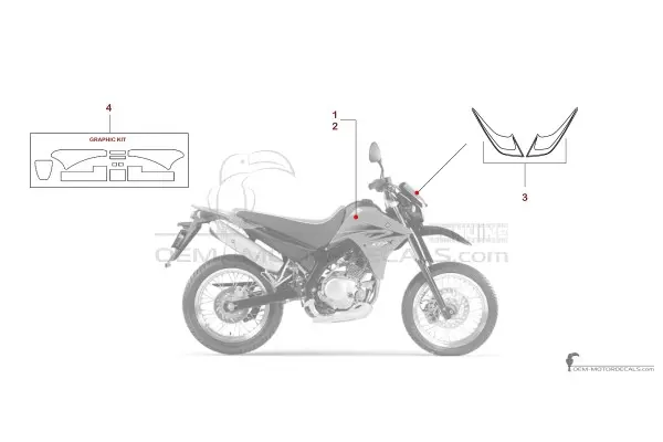 Yamaha XT125X 2006 - Orangé