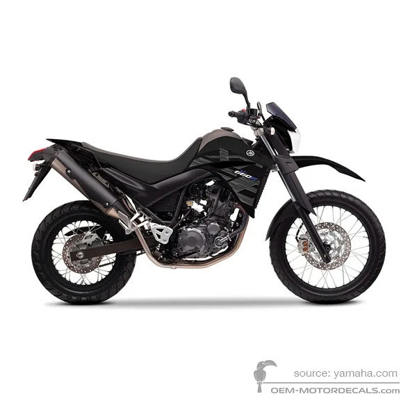 Pegatinas para Yamaha XT660R 2014 - Negro • Yamaha Pegatinas OEM