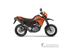Naklejki do Yamaha XT660X 2006 - Pomarańczowy • Yamaha Naklejki OEM