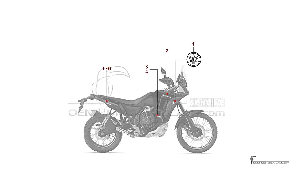 Yamaha XTZ690 | TENERE 700 2022 World Raid - Zwart