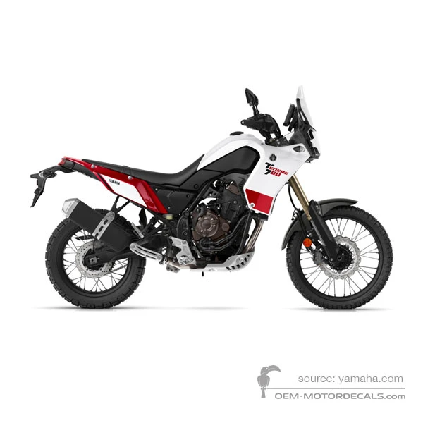 Stickers voor Yamaha XTZ690 TENERE 700 2020 - Wit • Yamaha OEM Stickers
