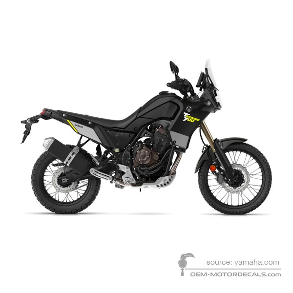 Stickers voor Yamaha XTZ690 TENERE 700 2020 - Zwart • Yamaha OEM Stickers