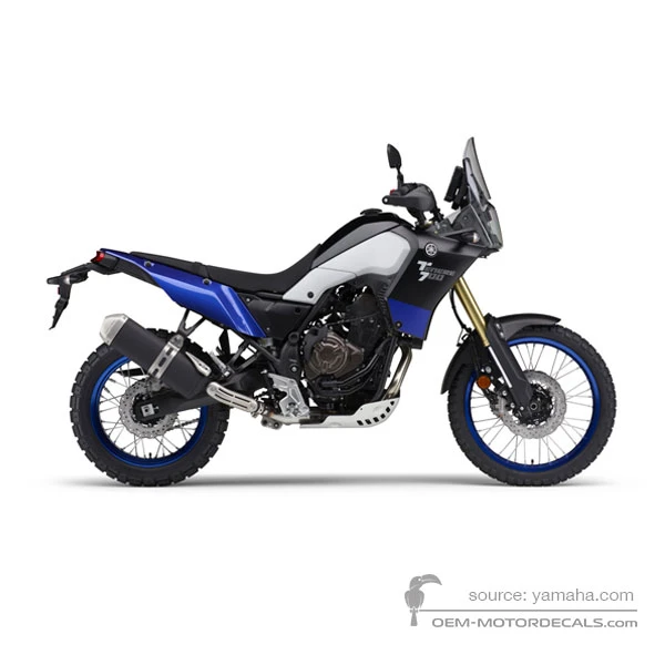 Stickers voor Yamaha XTZ690 TENERE 700 2020 - Grijs • Yamaha OEM Stickers