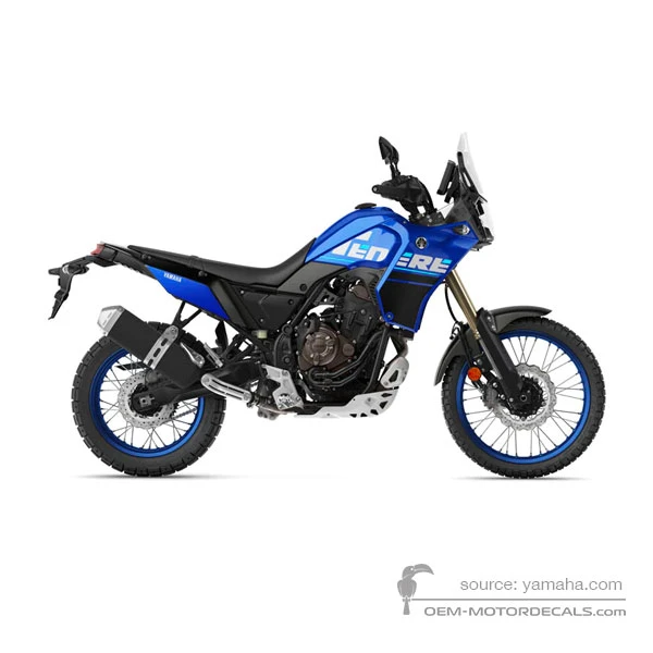 OEM Decals Yamaha XTZ690 TENERE 700 2022 - Blue • Original Stickers