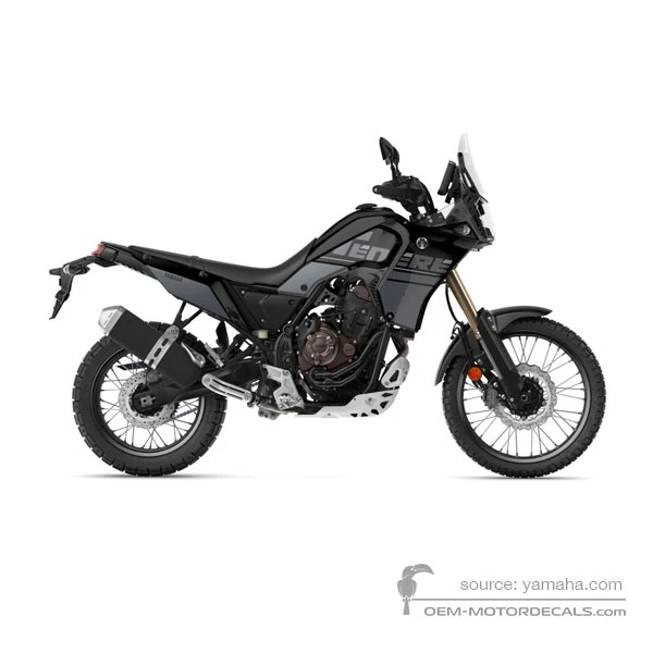 Stickers voor Yamaha XTZ690 TENERE 700 2022 - Zwart • Yamaha OEM Stickers