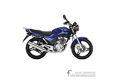 Stickers voor Yamaha YBR125 2005 - Blauw • Yamaha OEM Stickers