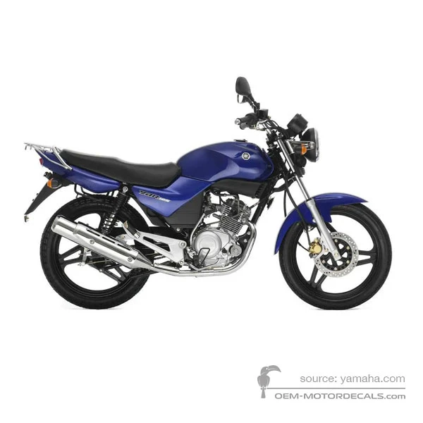 Naklejki do Yamaha YBR125 2005 - Niebieski • Yamaha Naklejki OEM
