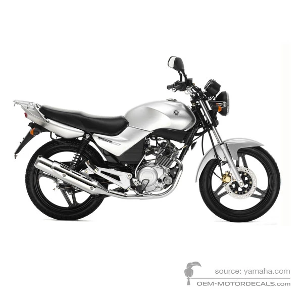 Decals for Yamaha YBR125 2005 - Gray • Yamaha OEM Decals