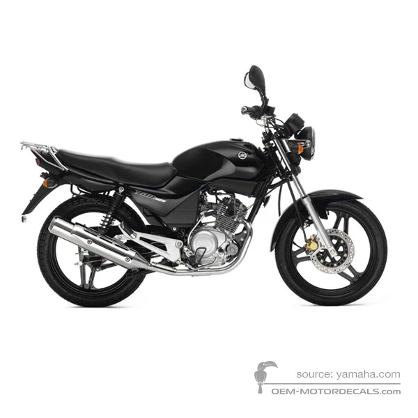 Aufkleber für Yamaha YBR125 2006 - Schwarz • Yamaha OEM-Aufkleber
