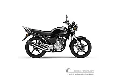 Stickers voor Yamaha YBR125 2007 - Zwart • Yamaha OEM Stickers