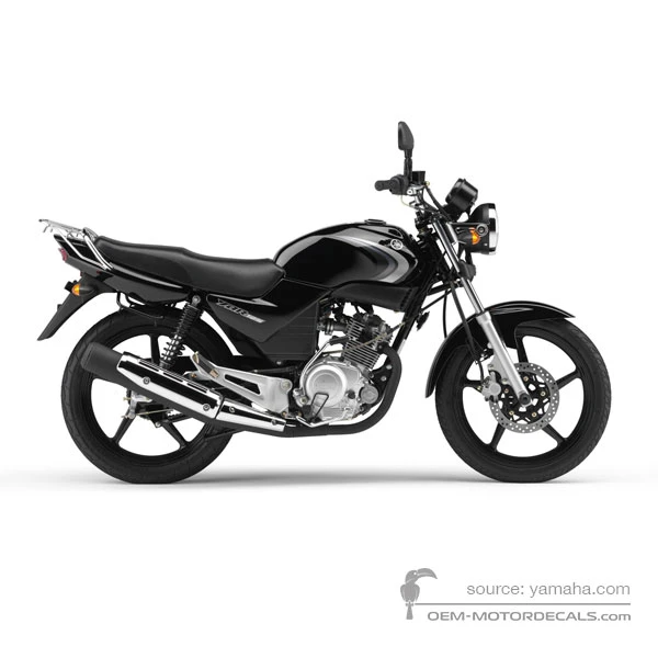 Naklejki do Yamaha YBR125 2007 - Czarny • Yamaha Naklejki OEM