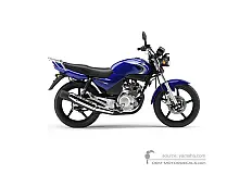 Stickers voor Yamaha YBR125 2007 - Blauw • Yamaha OEM Stickers