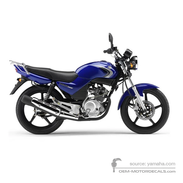 Naklejki do Yamaha YBR125 2007 - Niebieski • Yamaha Naklejki OEM