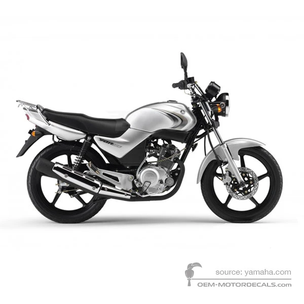 Naklejki do Yamaha YBR125 2007 - Szary • Yamaha Naklejki OEM