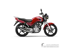 Stickers voor Yamaha YBR125 2007 - Rood • Yamaha OEM Stickers