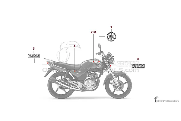 Yamaha YBR125 2007 - Rood