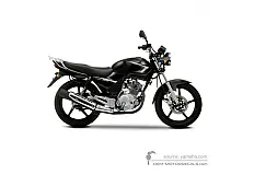 Autocollants pour Yamaha YBR125 2009 - Noir • Yamaha Autocollants OEM