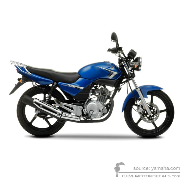 Naklejki do Yamaha YBR125 2009 - Niebieski • Yamaha Naklejki OEM