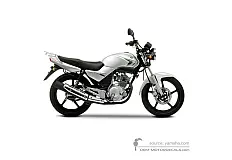 Aufkleber für Yamaha YBR125 2009 - Grau • Yamaha OEM-Aufkleber