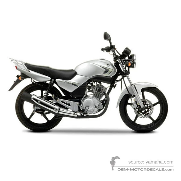 Stickers voor Yamaha YBR125 2009 - Grijs • Yamaha OEM Stickers