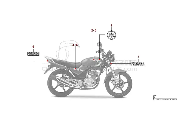 Yamaha YBR125 2009 - Rood