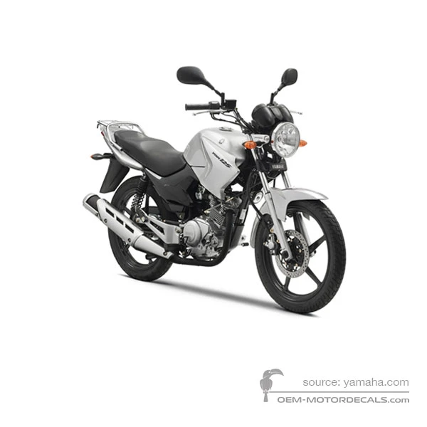 Stickers voor Yamaha YBR125 2010 - Grijs • Yamaha OEM Stickers