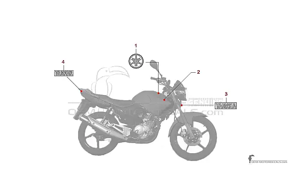 Yamaha YBR125 2010 - Zwart