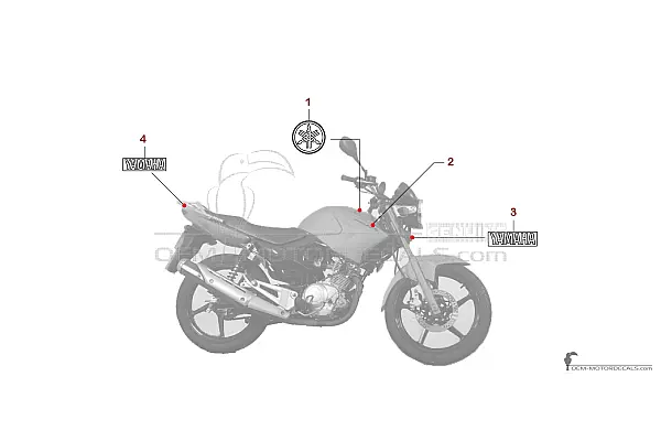 Yamaha YBR125 2010 - Czerwony