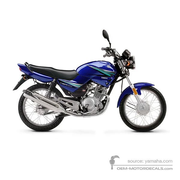 Decals for Yamaha YBR125E 2019 - Blue • Yamaha OEM Decals