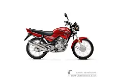 Decals for Yamaha YBR125E 2019 - Red • Yamaha OEM Decals