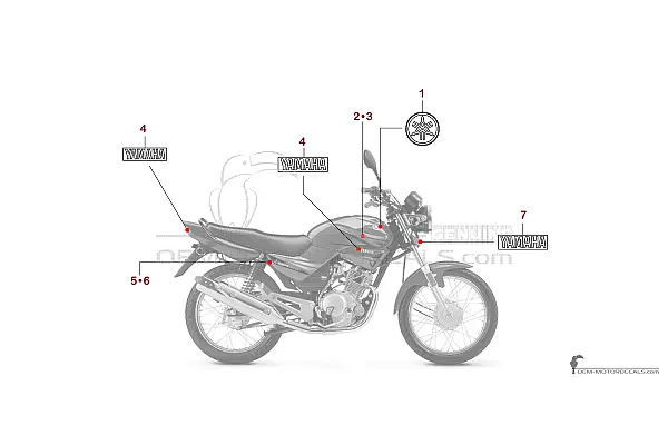 Yamaha YBR125E 2019 - Red