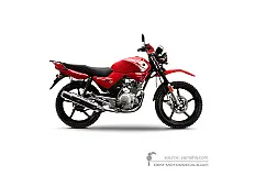 Stickers voor Yamaha YBR125G 2018 - Rood • Yamaha OEM Stickers
