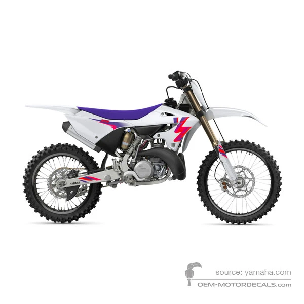 Stickers voor Yamaha YZ250 2024 Anniversary Edition - Wit • Yamaha OEM Stickers
